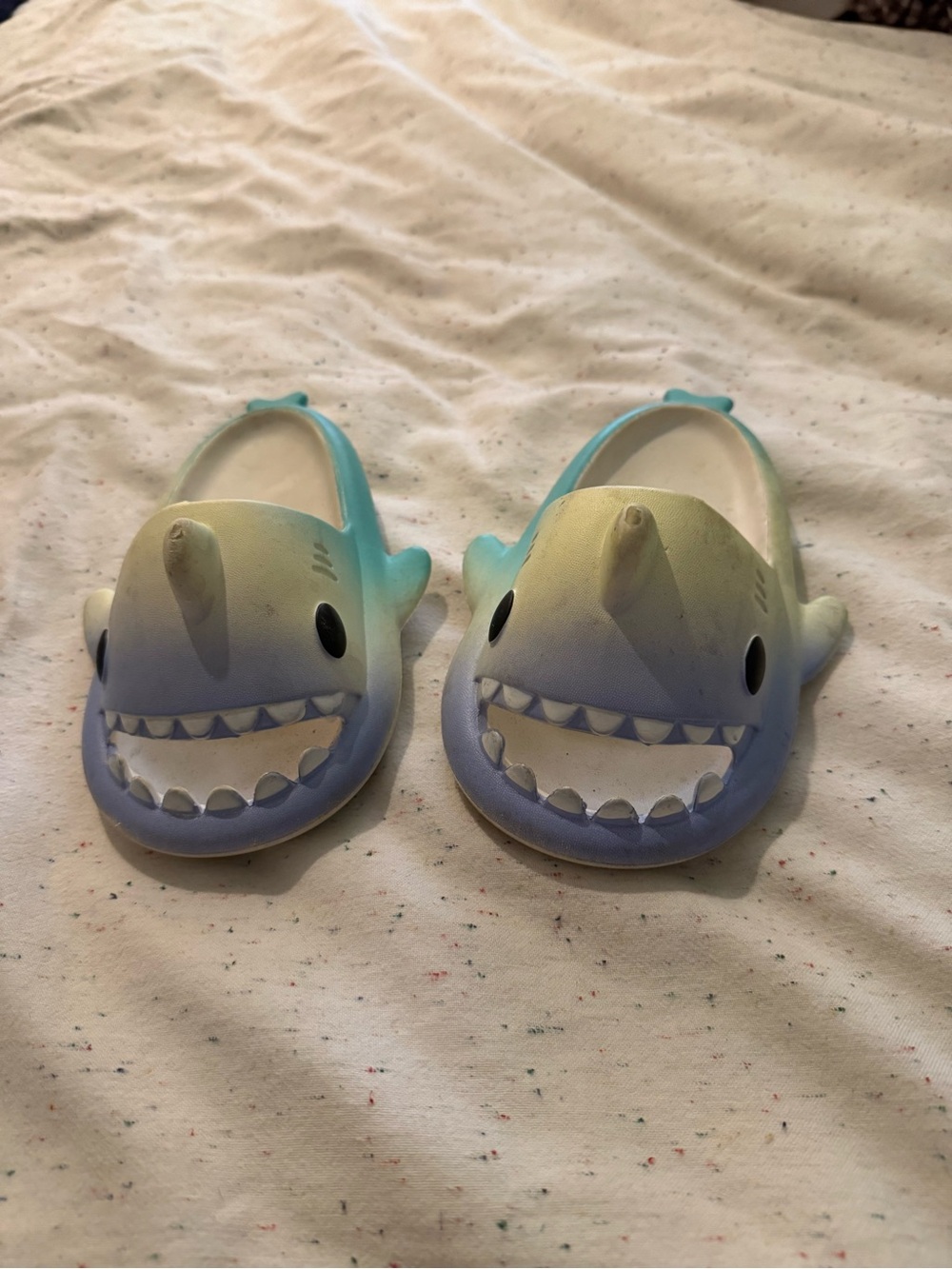 Kids Shark Slip-On Water Shoes - Blue/Green